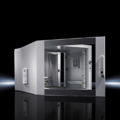 壁挂式箱体 EL, 3 段式 预装有安装角轨，深度可调