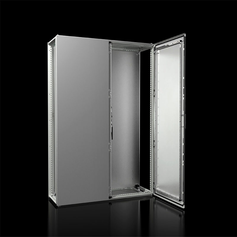 VX 8284000 并柜系统，宽高深：1200x1800x400 mm，钢板，带安装板，前双门