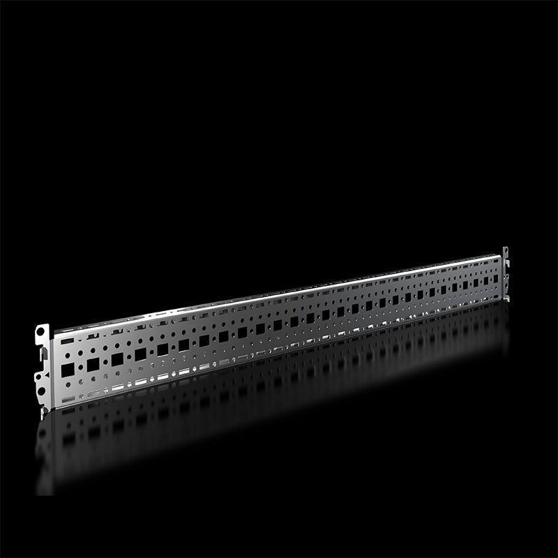 VX 8617040 带法兰冲孔轨 18 x 64 mm, 用于外部安装平面
