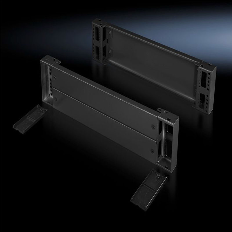 TS 8602000 前部和后部底座组件，高度200 mm，用于机柜宽度：1000 mm, RAL 7022，钢板