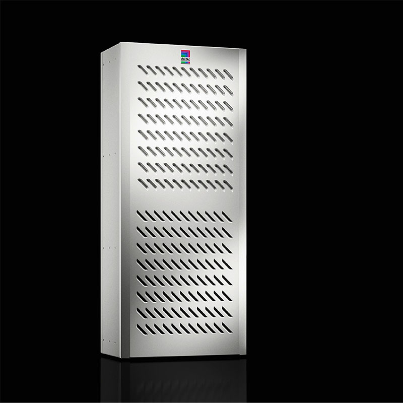 SK 3185330 Blue e+ cooling unit, wall-mounted, outdoor, 1.5 kW, 110 – 240 V, 1~, 380 – 480 V, 3~, 50 – 60 Hz, aluminium, WHD: 400 x 950 x 310 mm