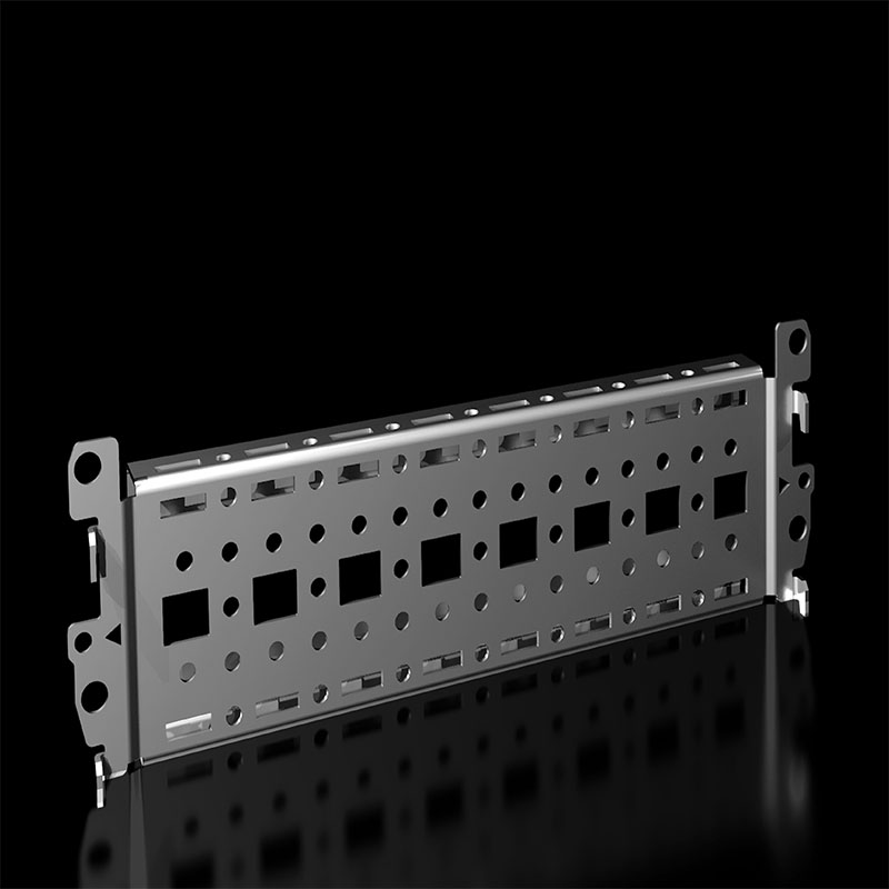VX 8617000 带法兰冲孔轨 18 x 64 mm, 用于外部安装平面