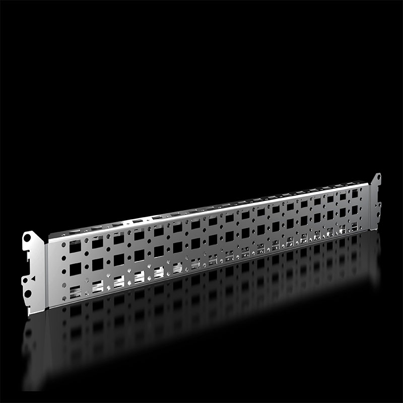 VX 8617130 带法兰冲孔轨 23 x 64 mm,用于内部安装平面，用于机柜宽/高/深：600 mm