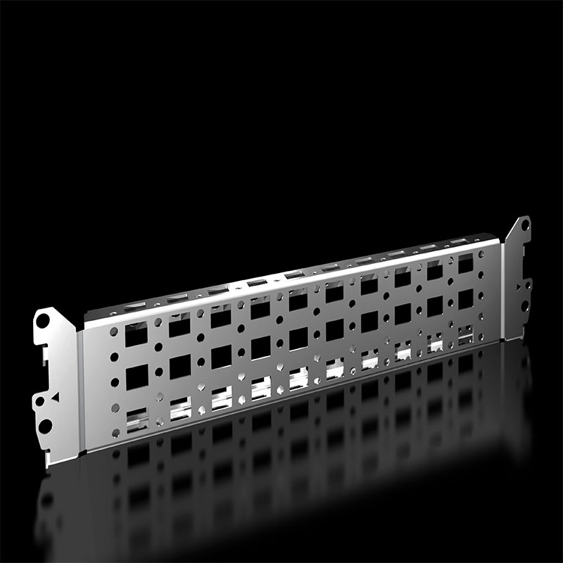 VX 8617110 带法兰冲孔轨 23 x 64 mm, 用于内部安装平面