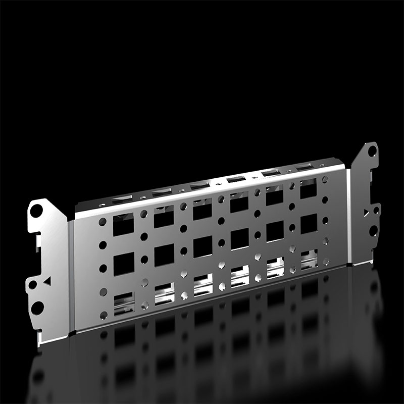 VX 8617100 带法兰冲孔轨 23 x 64 mm, 用于内部安装平面