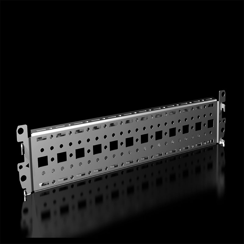 VX 8617010 带法兰冲孔轨 18 x 64 mm, 用于外部安装平面